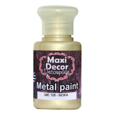 Ακρυλικό Μεταλλικό Χρώμα 60ml Maxi Decor Μόκα ΜE108_ME108060